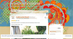 Desktop Screenshot of heretherebespiders.com